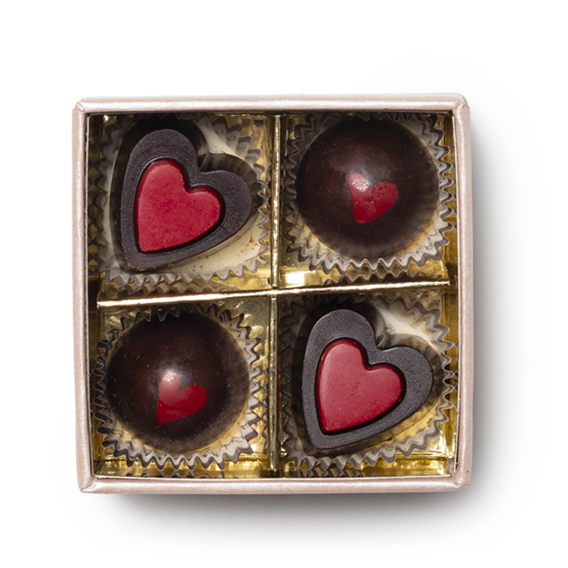 Confezione San Valentino - 4 Praline